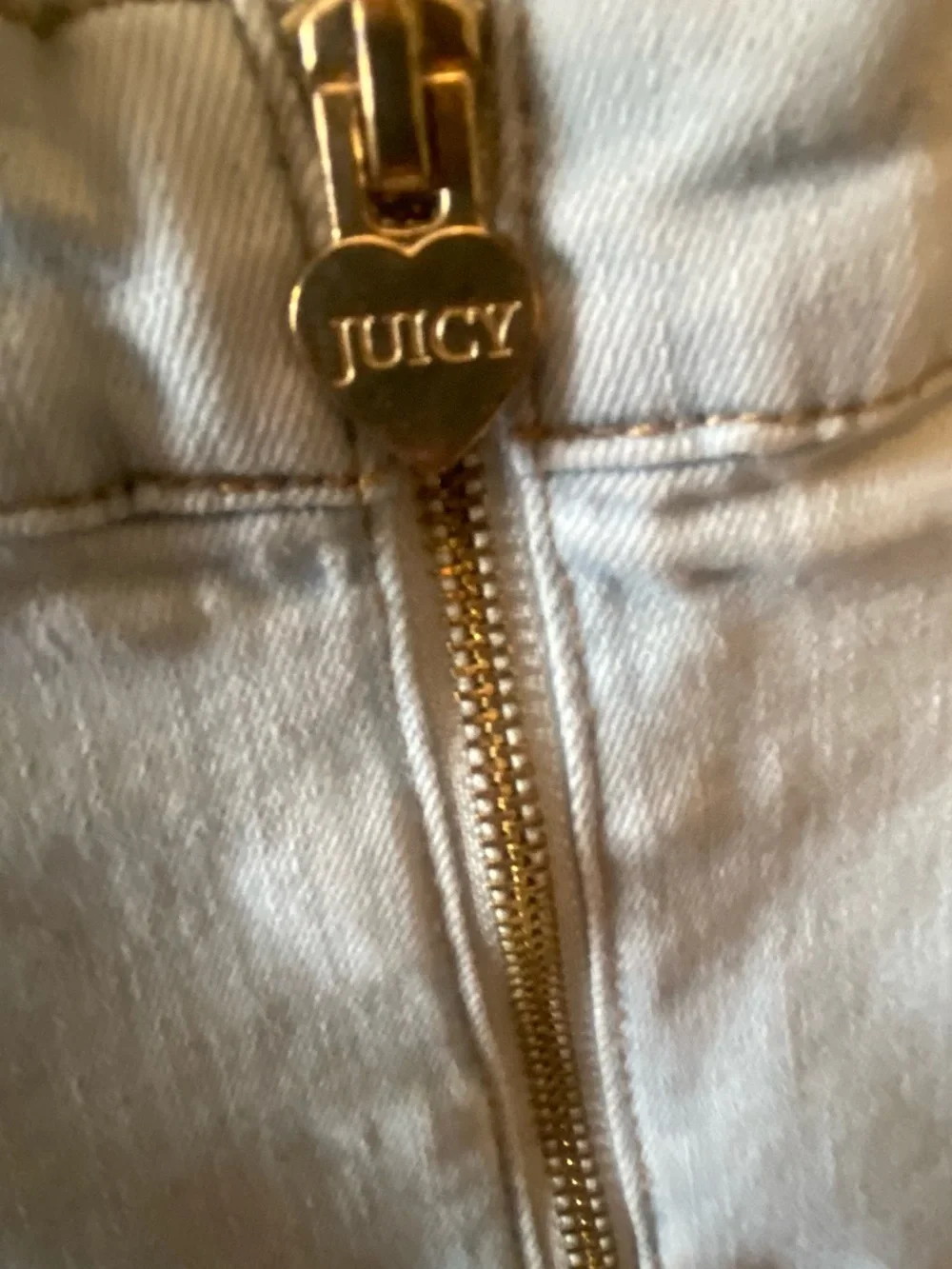 Juicy Couture Denim Patch Mini Skirt